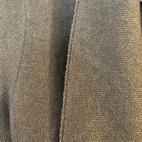 Moth brand wool-cotton blend belted long sweater jacket in camel colour - Picture 2 of 4